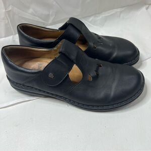 NWOB Finn Comfort Black Leather Slip-Ons Size 43D